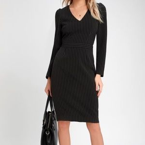 Black pinstriped dress (XL)